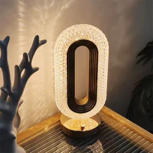 USB Rechargeable Touch LED Clip Desk Light with Adjustable Color and 360° Flexible Neck