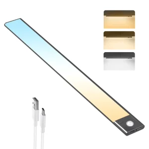 USB Rechargeable Wireless Furniture LED Home Light Motion Sensor Activated under Cabinet Lighting