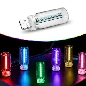 USB Touch-Control LED Atmosphere Lamp with Dimming and 10 Colors
