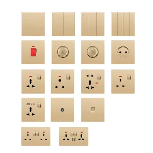 USB Type C Interface Indicator Light British Standard Multifunctional Universal Wall Switch Socket