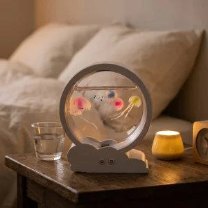 USB or Battery-Powered RGB Remote-Controlled LED Jellyfish Night Lamp Aquarium Light