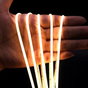 Ultra Narrow Cob Led Strip 3 Years Warranty Ra90 Mini Free Cutting 2.7mm 12V 24V Cob Led Light Strip