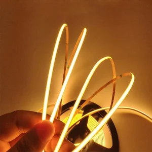 Ultra Narrow Cob Led Strip 3 Years Warranty Ra90 Mini Free Cutting 3mm 12V 24V Cob Led Light Strip