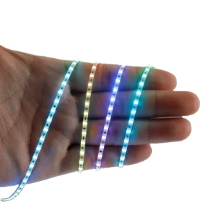 Ultra Narrow WS2812 RGBIC 2.7mm Smart Neon LED Light Strip for Car