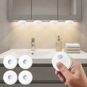 Ultra-Thin COB LED Under-Cabinet Light Wireless Motion Sensor Magnetic Night Lamp for Kitchen Bedroom and Stairs