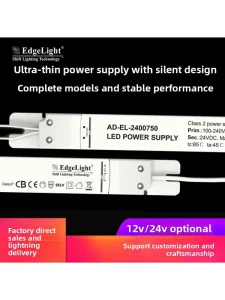 Ultra-Thin LED Strip and Light Box Switching Power Supply 100-240V Input 101-200W Output Built-In Adapter for Advertising