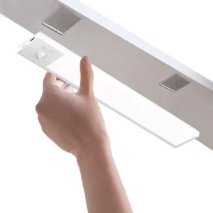 Ultra-Thin Magnetic USB Rechargeable LED Cabinet Light, 6000K White, Sensor
