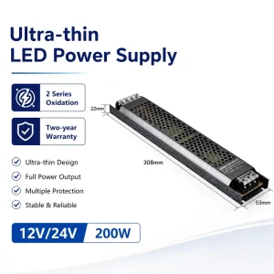 Ultra Thin Multi-Protection Flame-Retardant 12V 100W AC/DC Single Output LED Driver for LED Billboard Industrial Use