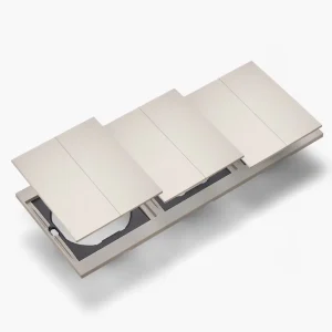 Ultra-Thin Push Button 1/2/3 Gang 1/2 Way EU Power Socket