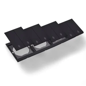 Ultra-Thin Push Button EU 1/2/3 Gang 1/2 Way Power Socket