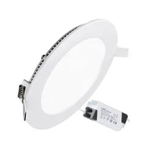 Ultra-Thin Recessed LED Panel Ceiling Downlight AC85-265V Warm, Natural, or Cold White Aluminum and PC
