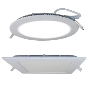 Ultra Thin Recessed Round LED Panel Light 3W 6W 9W 12W 15W 18W 24W