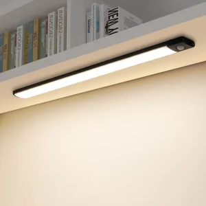 Ultra-Thin Rechargeable Magnetic LED Cabinet Light with Sensor, USB, White, 80cm