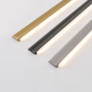 Ultra-Thin Surface-Mounted Slot-Free LED Contour Aluminum Cabinet Light 45-Degree Oblique Dimmable Ra90 Touch Control