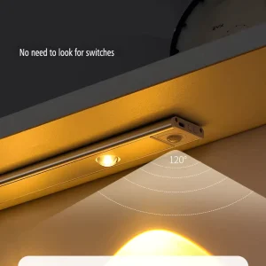 Ultra-Thin Wireless LED Cabinet Light Motion Sensor Rechargeable Battery Operated Closet Light