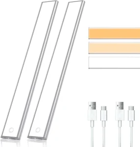 Ultrathin TDL-6110XWB LED Cabinet Light with 3-Color Dimmer, Microwave Switch, and Motion Sensor