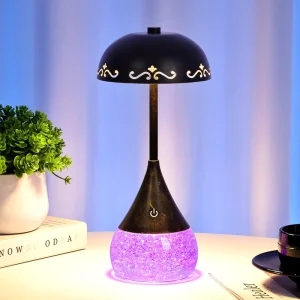 Umbrella Shaped Night Light Three Step Brightness Touch Control Battery Included Home Decor Lamp