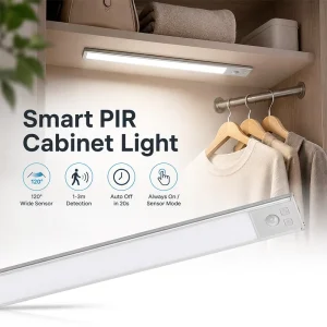 Under Cabinet Lights Rechargeable Motion Sensor Light Indoor Wireless Closet Lights with 3 Color Temps Dimmable Magnetic