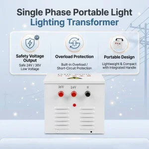 Underground Mine JMB Lighting Transformer with Durable Metal Housing Step-Down Isolation Transformer for Safety Lighting