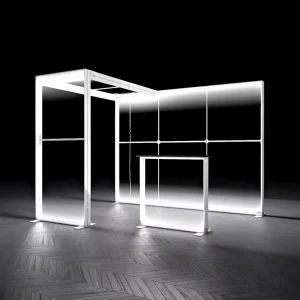 Unique Design Beauty Exhibition Trade Show Booth Display SEG Light Box LED Booth Expo Modular Exhibition Booth Stand