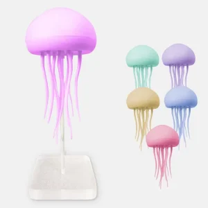 Unique Design Jellyfish Shape LED Color changing Flood Lights Bedroom Decoration Creative Night Light USB Rechargeable DIY