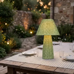 Unique Design Modern Rechargeable LED Fabrics & Metal Table Lamps 2700K Touch Control Luxury Decor for Hotel Bedroom Wedding