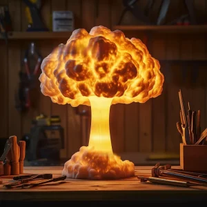 Unique Design Table Lamp Modern LED Mushroom Cloud Bedroom Table Lamp New Design Atomic Bomb Explosion Cloud Night Light