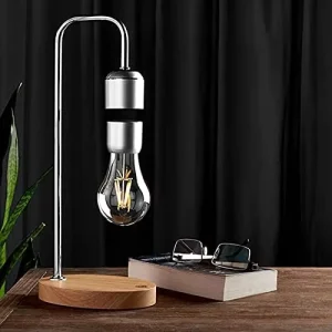 Unique Modern Levitating Lamp with Floating Light and Built-in Wireless Charger Simplistic and Innovative Warm Night Light
