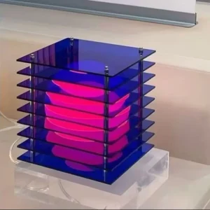 Unique Romantic Valentine’s Gift Modern Layered Acrylic Light Lunar LED Beside Night Lights