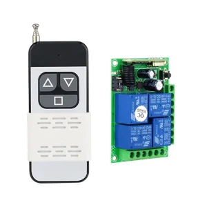 Universal 4 CHs 433MHz Wireless RF Remote Control Duplicator Garage Door Switch for Home Appliance Automation
