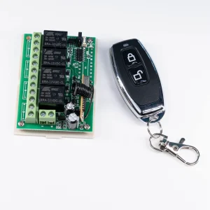 Universal 4-Channel Wireless RF Remote Control Duplicator 433MHz Electric Gate Garage Door Key Switch Fob Rolling Plastic