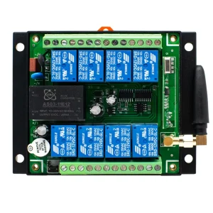 Universal 8CH 433MHz ASK Wireless Switch Relay Board AC 220V Garage Gate Opener Motor Controller Receiver