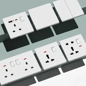 Universal High Quality International Wall Socket Switch 16A 2 Outlets USB A C Ports Luxury Style IP21 Protection Easy