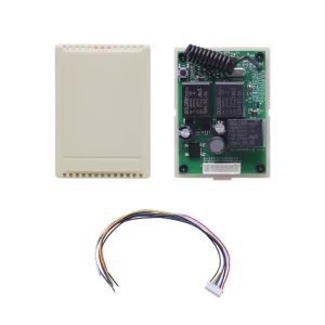 Universal Manufacturer YET403 3-Channel 433MHz Wireless RF Receiver Controller, AC/DC 9-24V Relay for Barrier Gates