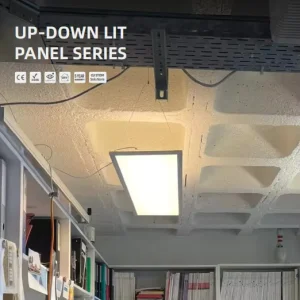 Up-Down Direct/Indirect LED Panel Light, 40W, Ultra-Thin 8mm, Screwless Ceiling Lamp