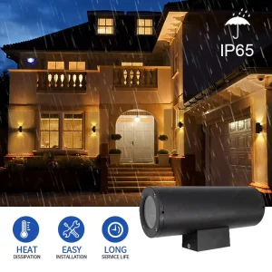 Up and Down Bracket Lights Outdoor Wall Light Sconce Lamp Aluminum Waterproof LED Outdoor Wall Lamps for Wall Patio