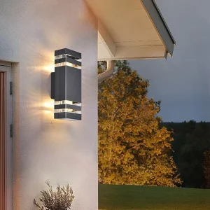 Up and Down Wall Sconce Outdoor Wall Lamps Surface Mounted Aluminum Waterproof Outside Led Wall Lights for House Porch