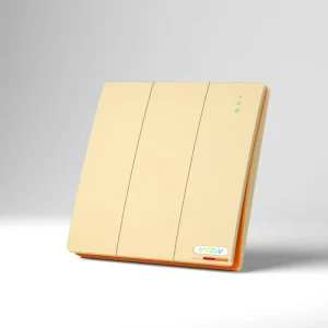 VBQN 86 PC Electric Wall Switch Socket for Hotel & Home 3 Gang UK Standard Touch Panel 10A IP21 Rated Easy Installation