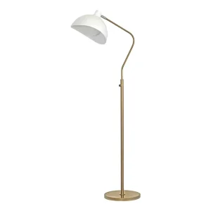 Vertical Adjustable Height Contemporary Floor Lamp for Hotel Living Room Sofa Side Metal Glass Construction Easy Installation