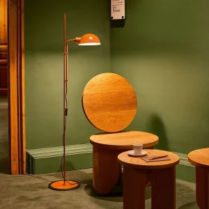 Vertical Floor Lamp Coated Floor Lamp Lampshade High Quality Metal Long Lasting Luxury Floor Standing Lamp
