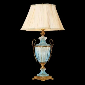 Villa Hotel Living Room Bedside Luxury Indoor Decorative Desk Light Crystal Brass Table Lamps