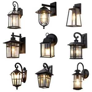 Villa Outdoor LED Aluminum Wall Lamp Chinese Style Garden Wall Mounted Waterproof Solar Plug in Dimmable High CRI 100