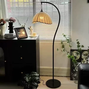 Vintage Arc Iron LED Floor Lamp Modern Luxury Adjustable Height High End Ambient Standing Lamp for Living Room Bedroom Hotel