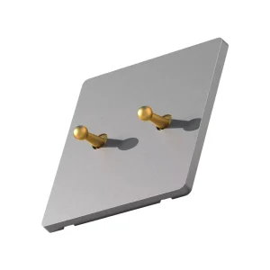 Vintage Brass Toggle Switch Surface Mount 10A 250V Plastic Plate 1/2/3/4 Gang 2 Way Retro Light Wall Switch