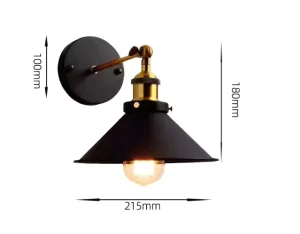 Vintage Countryside Iron Wall Sconce Modern LED Indoor Wall Lamps Without Bulb Home Luminaire Fixtures