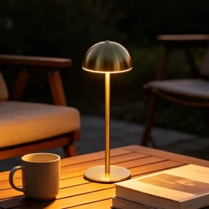 Vintage Creative LED Rechargeable Touch Table Lamp Decor Ambient Desk Light for Bedroom Living Room Bar Dining Room