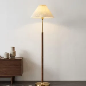 Vintage Iron Nordic Modern Standing LED Floor Lamp E27 Base Novelty Yellow Finish for Bedroom Living Room Hotel Luxury Decor