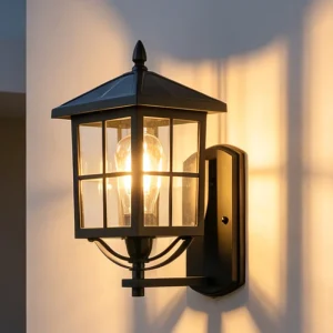 Vintage Lantern Style IP65 Waterproof Aluminum 3500K High Brightness Villa Garden Aisle Outdoor Wall Lamp