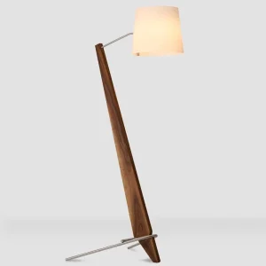 Vintage Log style Floor Lamp for Antique Living Room Bedroom Homestay Hotel and Designer’s Creative Minimalist Style