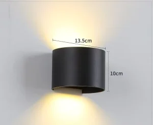 Vintage Square Loft Up and Down Double Head Wall Sconce Lighting Fixture Indoor Outdoor Wall Lights for Home Hotel